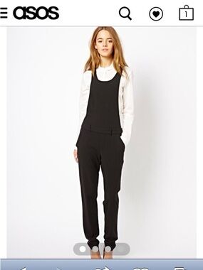 ASOS Black Tailored Sleeveless Jumpsuit